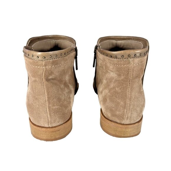 ITALEAU Miralda Beige Studded Waterproof Side Zip Ankle Booties EU 39 US 8.5 - Picture 6 of 14